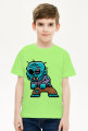 Pixel Art - Zombie - styl retro - 8 bit - grafika inspirowana grą Minecraft - chłopiec koszulka