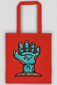 Pixel Art - ręka Zombie - styl retro - 8 bit - grafika inspirowana grą Minecraft - torba