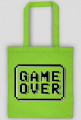 Pixel Art - Game Over - styl retro - 8 bit - grafika inspirowana grą Minecraft - torba