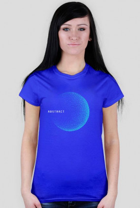 Pixel Art - napis Abstract - kosmos - gwiazdy - styl retro - damska koszulka
