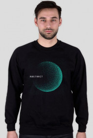 Pixel Art - napis Abstract - kosmos - gwiazdy - styl retro - unisex bluza