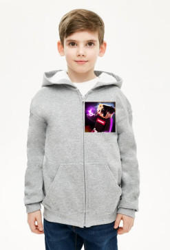 Bluza z kapturem na zamek