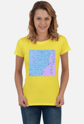Koszulka z mapą Miami.
