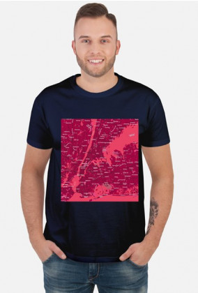 Koszulka z mapą Nowego Jorku.