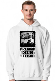 Bluza z kapturem biała PR110D D120 T120