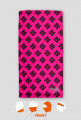 69 pattern (komin fullprint) różowo-czarny