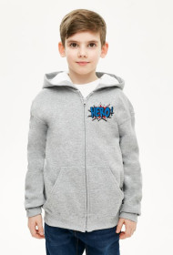 Bluza rozpinana z nadrukiem hero
