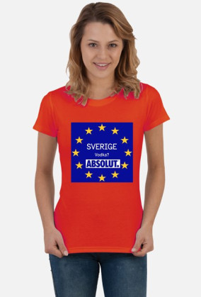 Vodka? Absolut! T-shirt damski.