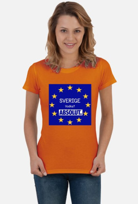 Vodka? Absolut! T-shirt damski.