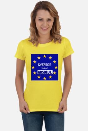 Vodka? Absolut! T-shirt damski.