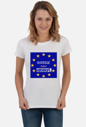 Vodka? Absolut! T-shirt damski.