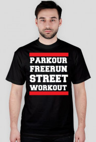 Parkour, freerun, Street workout koszulka czarna