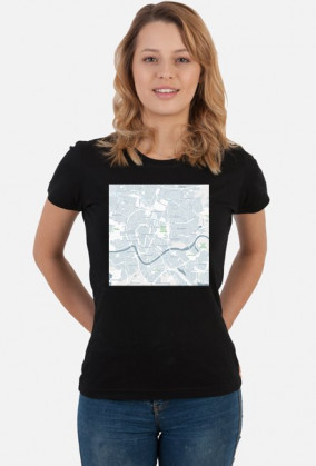 Koszulka z mapą Krakowa.