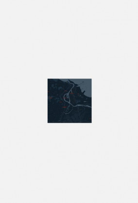 Koszulka z mapą Gdańska.