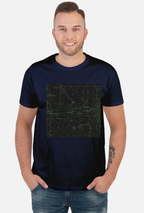 Koszulka z mapą Milwaukee.
