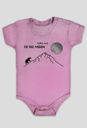 TAKE ME TO THE MOON baby black
