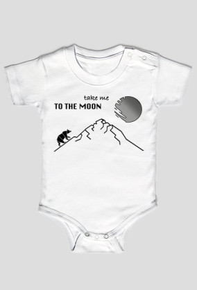 TAKE ME TO THE MOON baby black