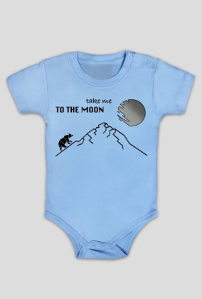 TAKE ME TO THE MOON baby black