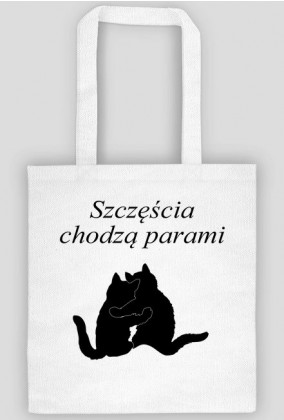Torba koty retro - Szczescia chodza parami