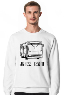 Bluza bez kaptura biała Jelcz 120M