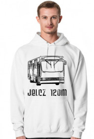 Bluza z kapturem biała Jelcz 120M