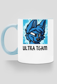 Kubek Niebieski Wilk Z napisem ULTRA TEAM