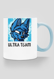Kubek Niebieski Wilk Z napisem ULTRA TEAM