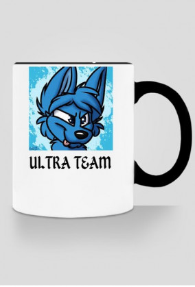 Kubek Niebieski Wilk Z napisem ULTRA TEAM