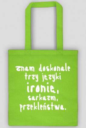 TORBA ZNAM TRZY JĘZYKI CZARNA