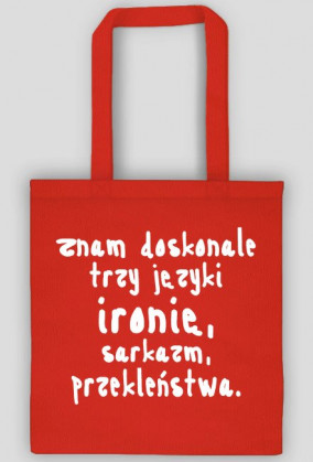 TORBA ZNAM TRZY JĘZYKI CZARNA