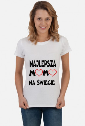 KOSZULKA NAJLEPSZA MAMA NA ŚWIECIE BIAŁA