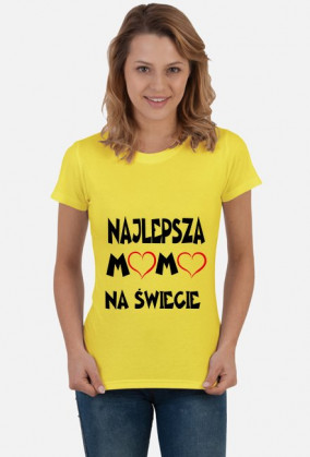 KOSZULKA NAJLEPSZA MAMA NA ŚWIECIE BIAŁA