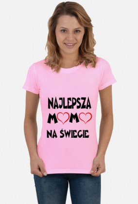 KOSZULKA NAJLEPSZA MAMA NA ŚWIECIE BIAŁA
