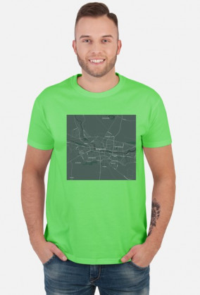 Koszulka z mapą Bydgoszczy.
