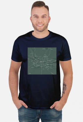 Koszulka z mapą Bydgoszczy.