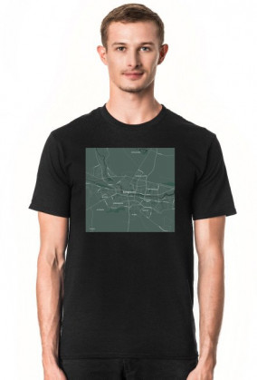 Koszulka z mapą Bydgoszczy.