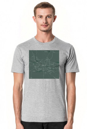Koszulka z mapą Bydgoszczy.