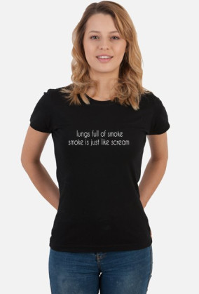 breathe me t-shirt 'lungs' black