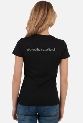 breathe me t-shirt 'lungs' black