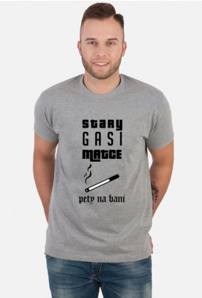 T-shirt "STARY Z ZIPEM W RĘKU"