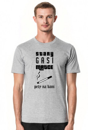 T-shirt "STARY Z ZIPEM W RĘKU"