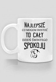 Urodzony w urodziny - Nosacz sundajski - Najlepsze to dzień spokoju - idealne na prezent dla taty na dzień ojca i urodziny - czarny napis - kubek