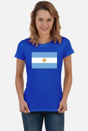 Koszulka z flagą Argentyny.