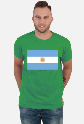 Koszulka z flagą Argentyny.