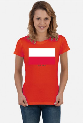 Koszulka z flagą Polski.