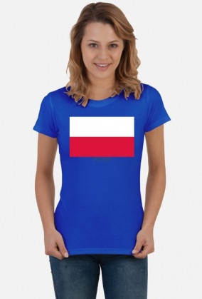 Koszulka z flagą Polski.
