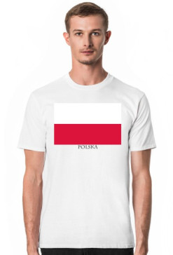 Koszulka z flagą Polski.