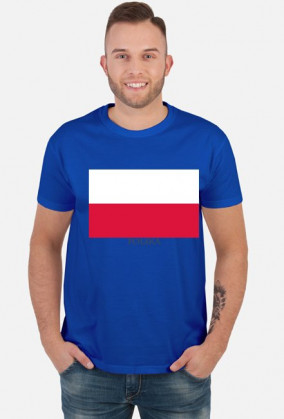 Koszulka z flagą Polski.