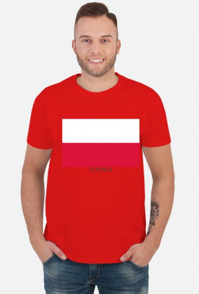 Koszulka z flagą Polski.