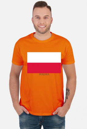Koszulka z flagą Polski.